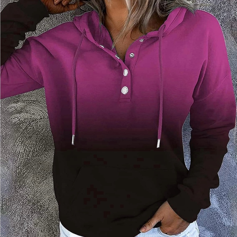 Women's purple and Black Hoodie